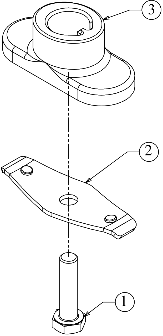 Blade Adapter Diagram and Parts List for 11A-A13M345 2022 Yard Machines Lawn Mower